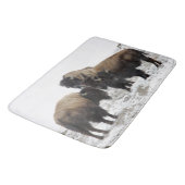 Bison Buffalo Mancave, Cabin Entryway Rug oder Mat Badematte (Schrägansicht)