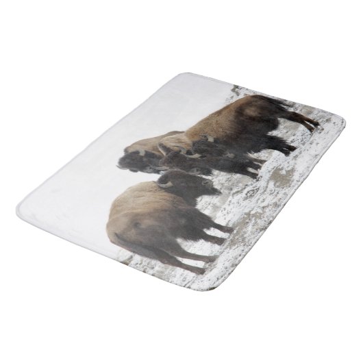 Bison Buffalo Mancave, Cabin Entryway Rug oder Mat Badematte (Schrägansicht)