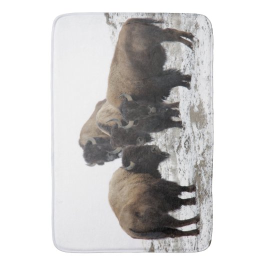Bison Buffalo Mancave, Cabin Entryway Rug oder Mat Badematte (Vorderseite Vertikal)