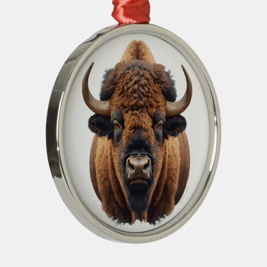 Bison / Buffalo Ornament Aus Metall (Rechts)
