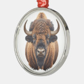 Bison / Buffalo Ornament Aus Metall (Links)