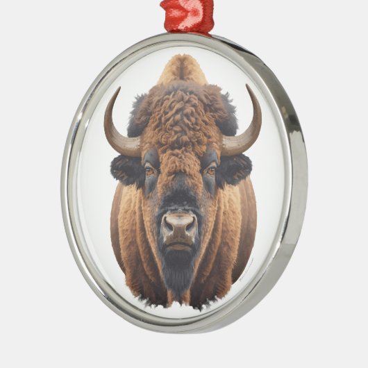 Bison / Buffalo Ornament Aus Metall (Links)