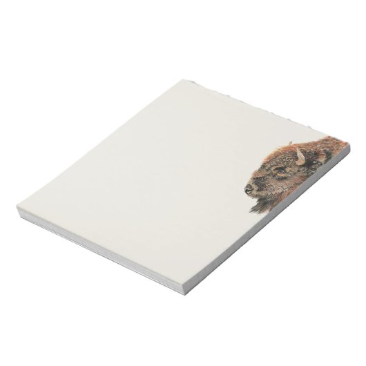 Bison Buffalo Pinacoteca Casa Serodine Notizblock (Rotiert)