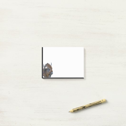 Bison Buffalo Pinacoteca Casa Serodine Post-it Klebezettel (Auf Schreibtisch)