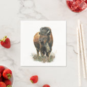 Bison Buffalo Pinacoteca Casa Serodine Serviette (Beispiel)