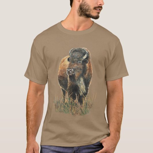 Bison Buffalo Pinacoteca Casa Serodine T-Shirt (Vorderseite)