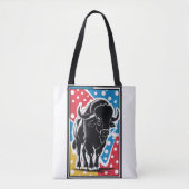 Bison - Buffalo Pop Art Tasche (Vorderseite)