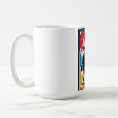 Bison - Buffalo Pop Art Vintag Retro Kaffeetasse (Links)