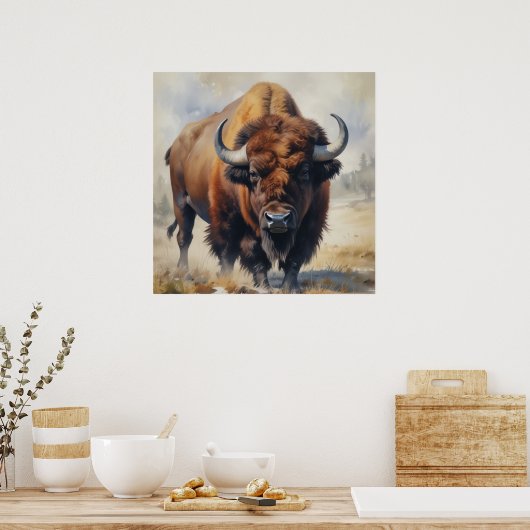 Bison/Buffalo Poster (Küche)