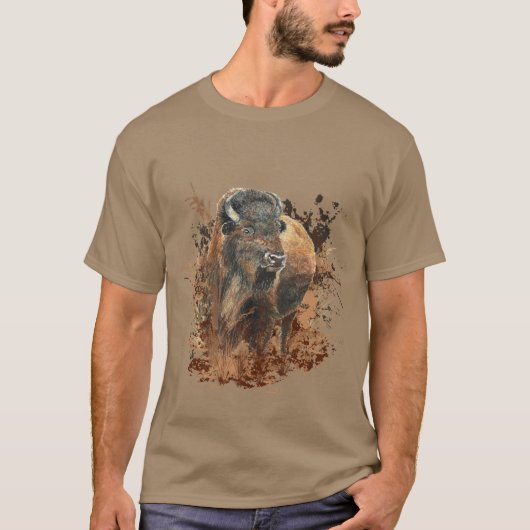 Bison Buffalo T-Shirt (Vorderseite)