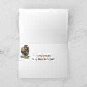 Bison Buffalo Totem, Animal Guide Funny Birthday Karte (Innenseite)