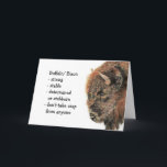 Bison Buffalo Totem, Animal Guide Funny Birthday Karte<br><div class="desc">Bison or BuffaloTotem,  Animal Guide Inspirational and spiritual but funny card is a perfect Birthday card for your favorite Buffalo person in your life who displays all these characteristics.</div>