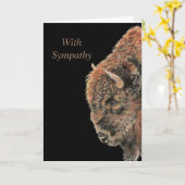 Bison Buffalo Wilhelm Tell Karte (Gelbe Blume)