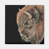 Bison Buffalo Wilhelm Tell Magnet (Vorne)