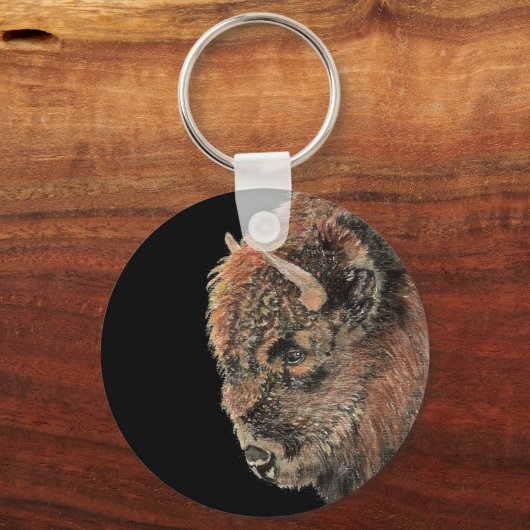 Bison Buffalo Wilhelm Tell Schlüsselanhänger (Vorderseite)
