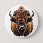 Bison / Büffel Button (Vorderseite)