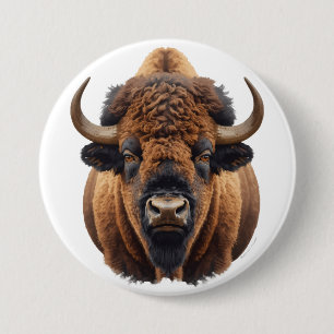 Bison / Büffel Button