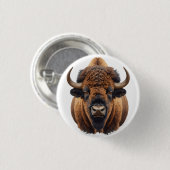 Bison / Büffel Button (Vorne & Hinten)