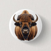 Bison / Büffel Button (Vorderseite)