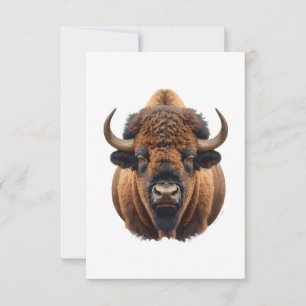 Bison / Büffel Dankeskarte