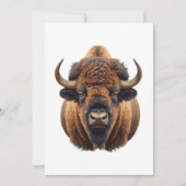Bison / Büffel Feiertagskarte (Vorderseite)