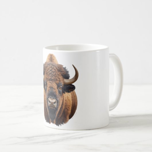 Bison / Büffel Kaffeetasse (VorderseiteRechts)