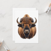 Bison / Büffel Karte (Vorderseite/Rückseite Beispiel)
