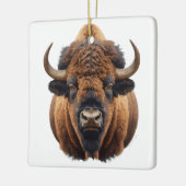 Bison / Büffel Keramikornament (Links)