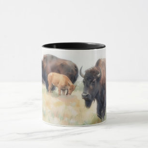 Bison Büffel Kunst Wildes Tier Natur Tasse Becher