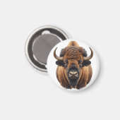 Bison / Büffel Magnet (Vorderseite/Rückseite)
