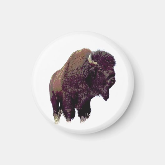 Bison Büffel  Magnet (Vorne)
