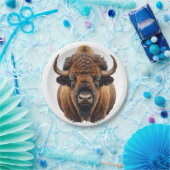 Bison / Büffel Pappteller (Party)
