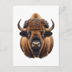 Bison / Büffel Postkarte