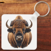 Bison / Büffel Schlüsselanhänger (Rückseite)