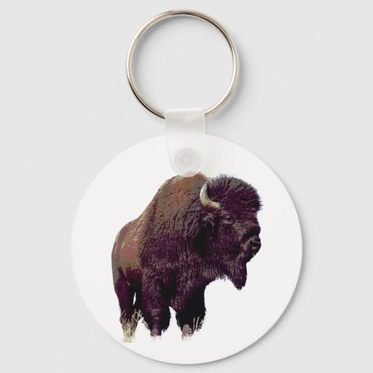 Bison Büffel  Schlüsselanhänger (Vorderseite)