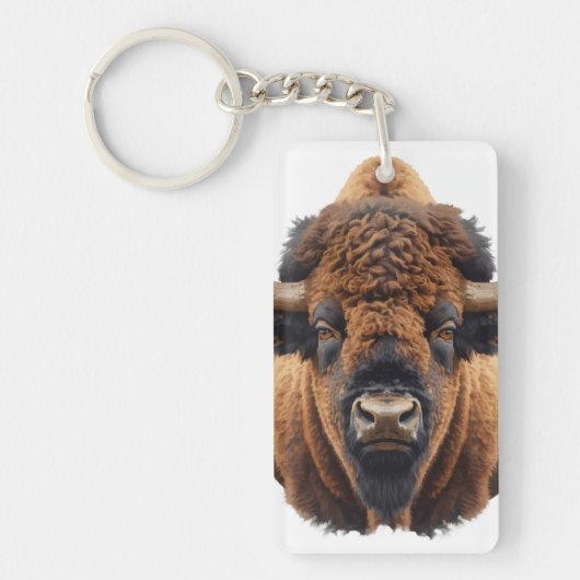 Bison / Büffel Schlüsselanhänger (Vorderseite)
