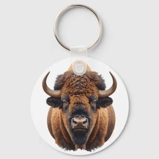 Bison / Büffel Schlüsselanhänger (Vorderseite)