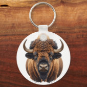 Bison / Büffel Schlüsselanhänger (Rückseite)