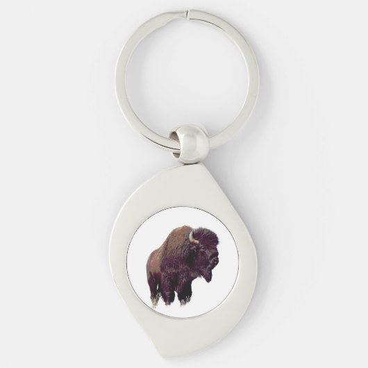 Bison Büffel  Schlüsselanhänger (Vorderseite)