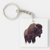 Bison Büffel  Schlüsselanhänger (Vorderseite)