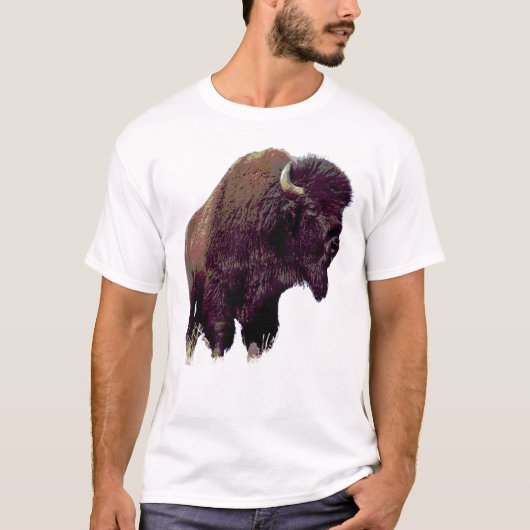Bison Büffel T-Shirt (Vorderseite)