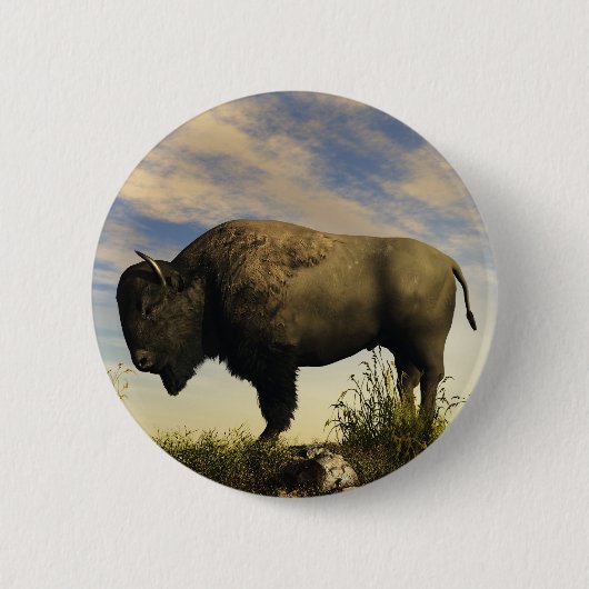 Bison Button (Vorderseite)