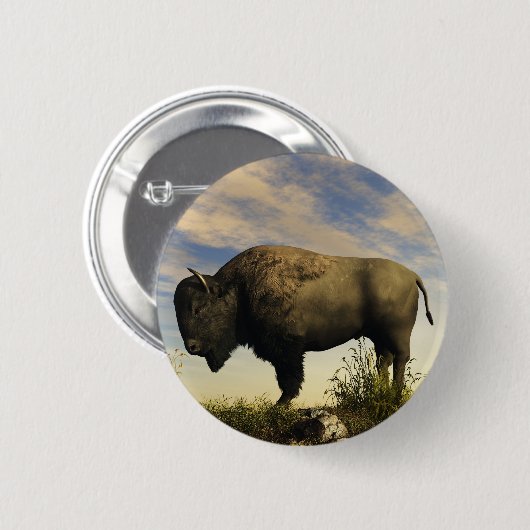 Bison Button (Vorne & Hinten)