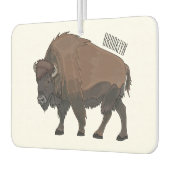 Bison-Cartoon-Abbildung Autolufterfrischer (Links)