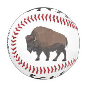 Bison-Cartoon-Abbildung Baseball (Vorderseite Links)