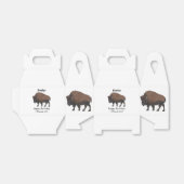 Bison-Cartoon-Abbildung Geschenkschachtel (Ungefaltet)