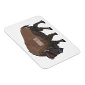 Bison-Cartoon-Abbildung Magnet (Rechte Seite)