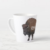Bison-Cartoon-Abbildung Milchtasse (Linke Ecke)