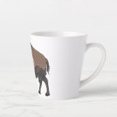 Bison-Cartoon-Abbildung Milchtasse (Rechts)