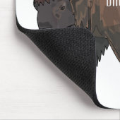 Bison-Cartoon-Abbildung Mousepad (Ecke)
